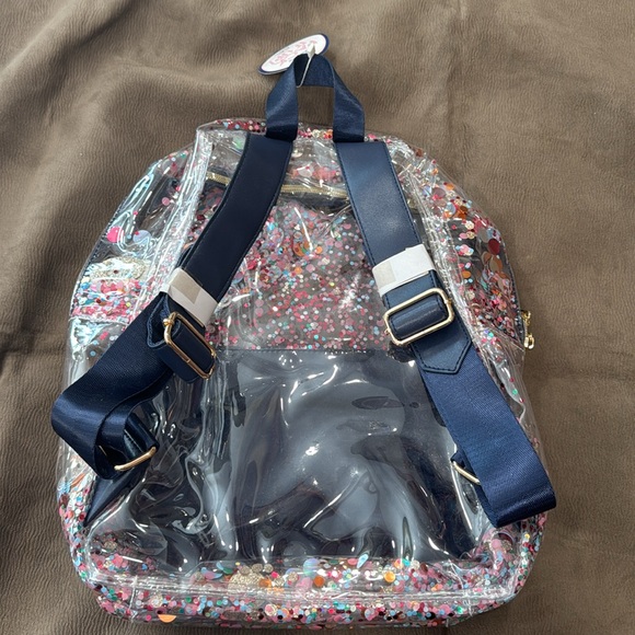 ESSENTIALS CONFETTI CLEAR FASHION BACKPACK and lunch bag - Picture 3 of 8